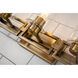 Estes 3 Light 23 inch ATB Bath Light Wall Light in Antique Brass